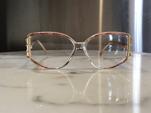 Balenciaga Fusia/Gold Vintage Eyeglasses Frames - Braglia