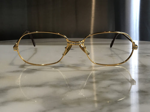 Cartier 22k Gold Panthere P.M Sunglasses Glasses - Braglia