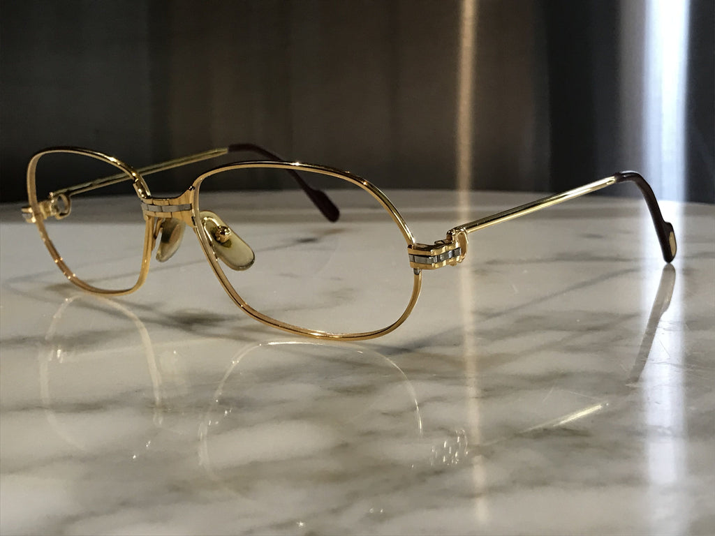 Cartier 22k Gold Panthere P.M Sunglasses Glasses - Braglia