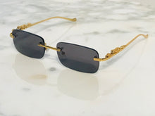 Load image into Gallery viewer, Rimless Occhi Di Tigre Gold Sunglasses Frames - Braglia
