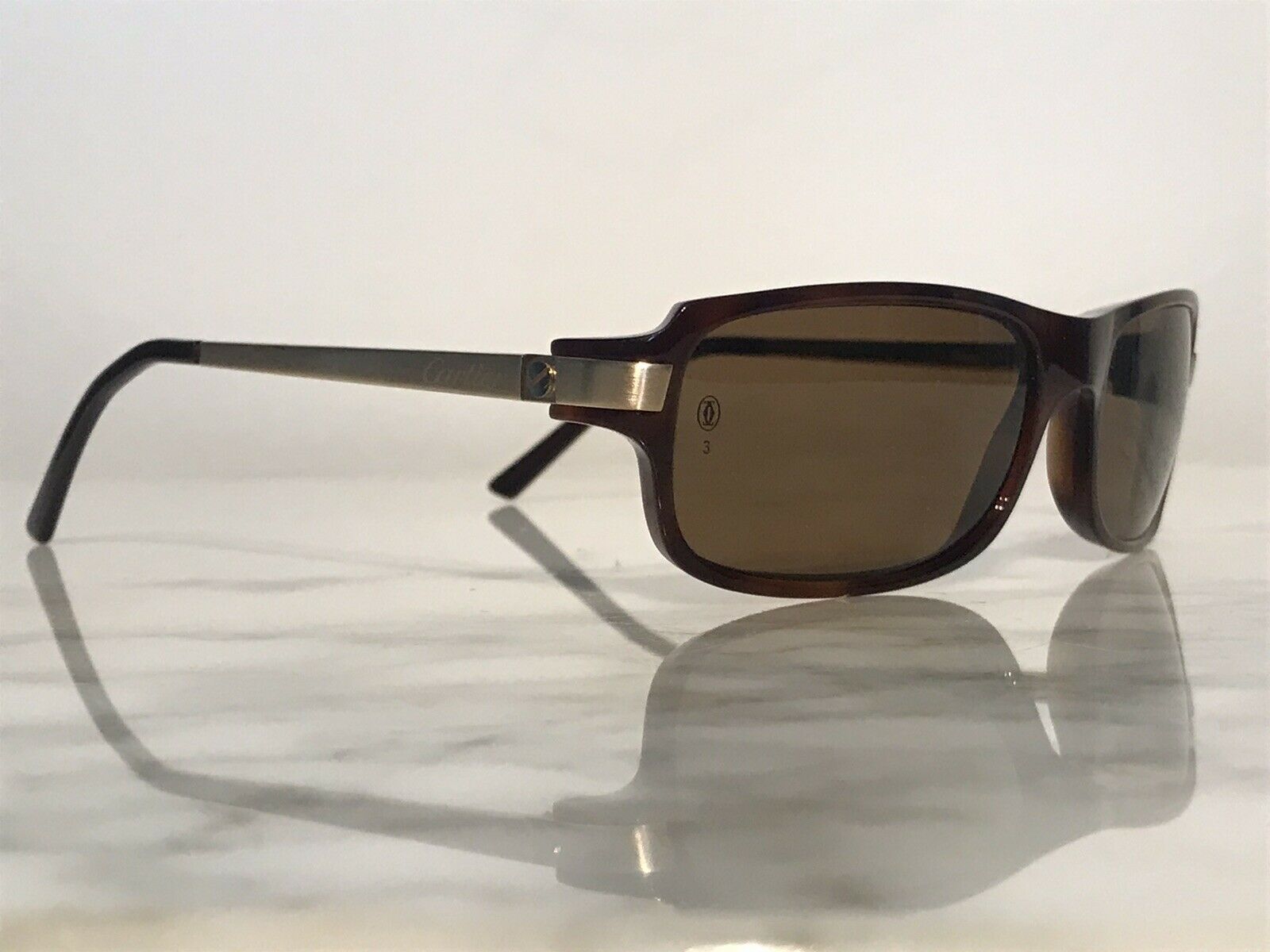 Cartier Gold Santos Vintage Sunglasses Glasses - Braglia