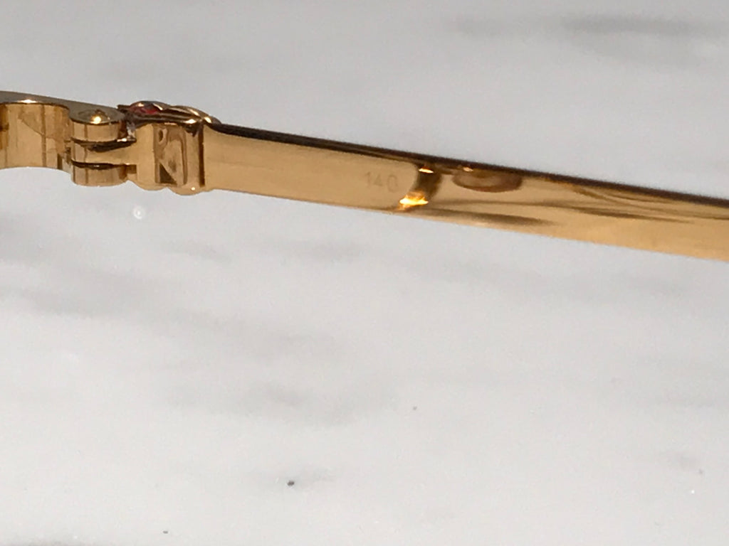 Cartier Sorbonne 22k Gold Glasses Sunglasses