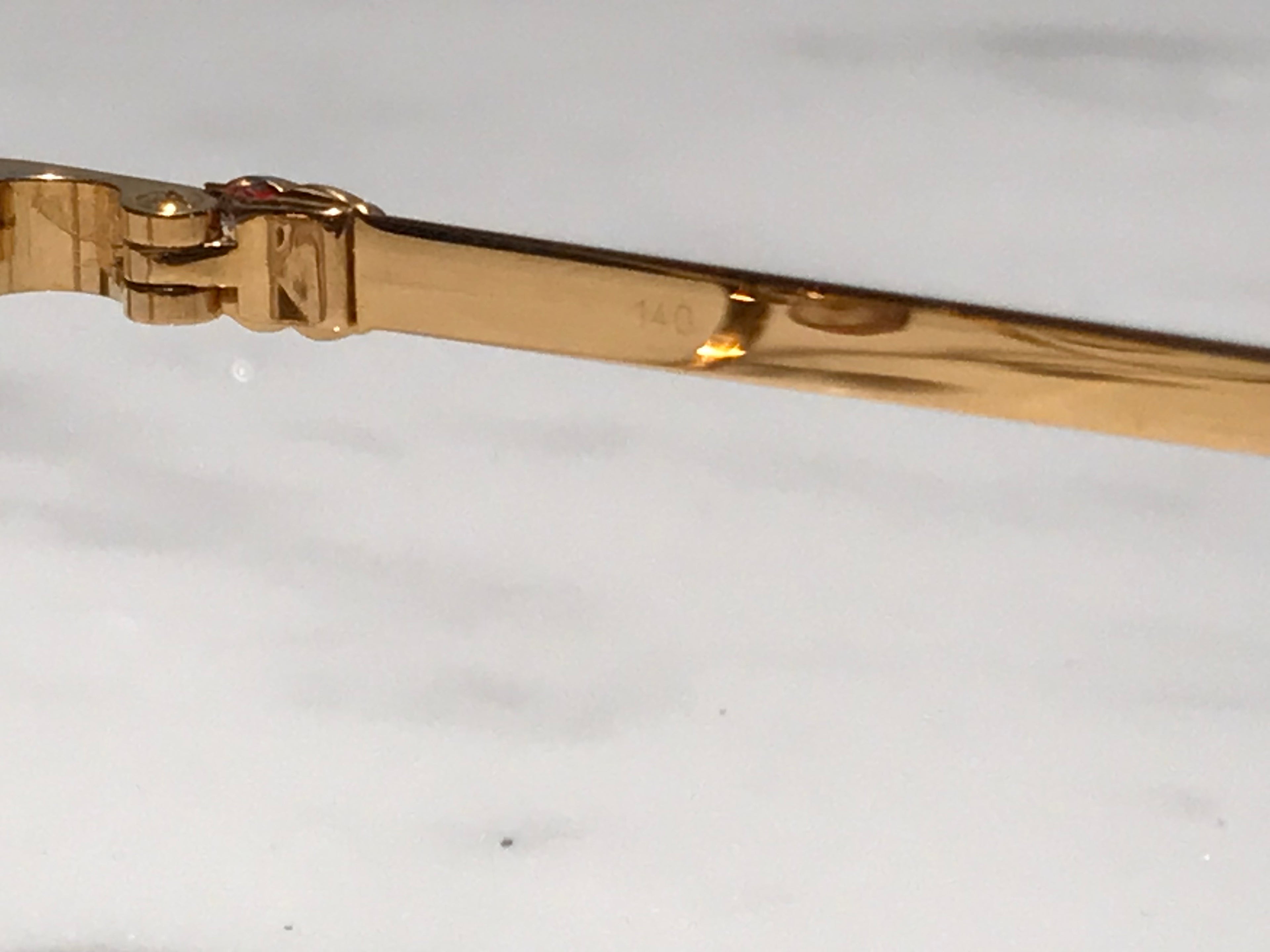 Cartier Sorbonne 22k Gold Glasses Sunglasses