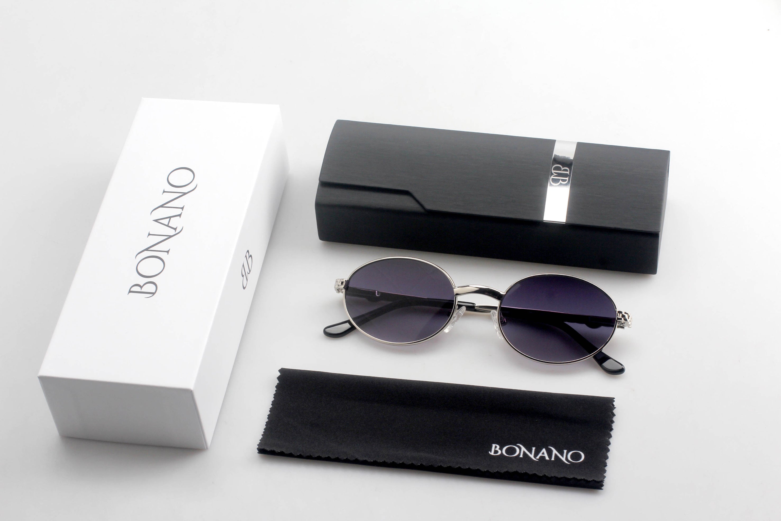 Bonano Portofino White Gold Sunglasses Frame
