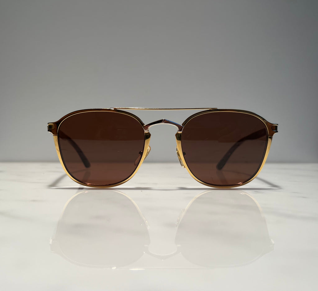 Cartier 18k Gold Tortoise Glasses Sunglasses Eyeglasses Buffs