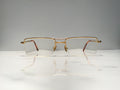 Cartier Half Rim Santos Gold Vintage Sunglasses Glasses Eyeglasses Frame