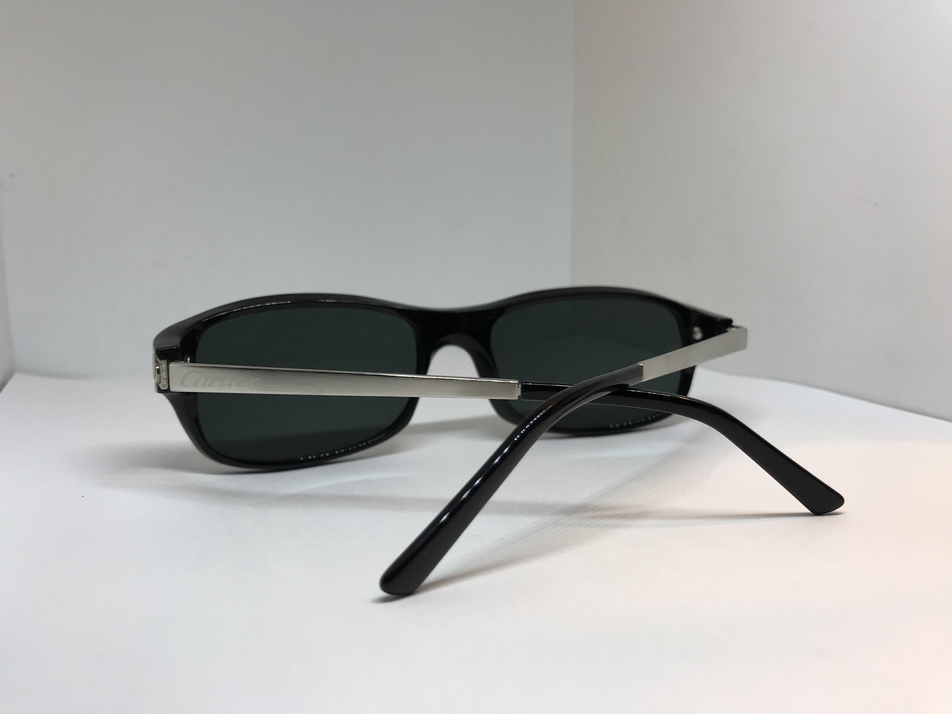 Cartier Vintage Santos Platinum Sunglasses Glasses Eyeglasses Frame C’decor - Braglia