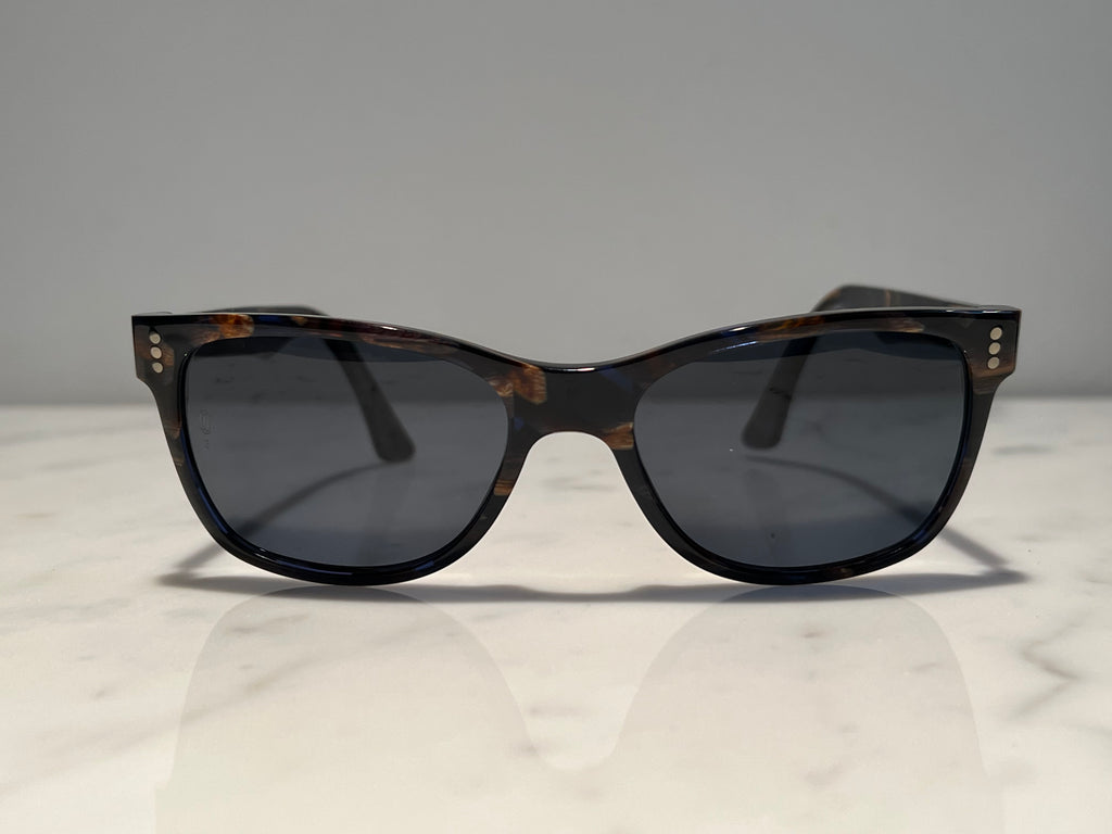 Cartier Duke Square Vintage Glasses Sunglasses Frames Horn Woods Platinum