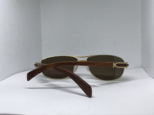 Load image into Gallery viewer, Porta Romana 1861 100pb Gold Wood Sunglasses - Braglia
