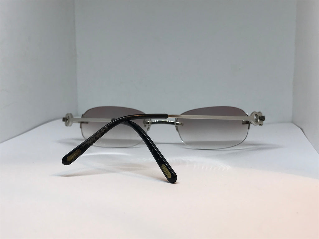 Cartier C’Decor Platinum Brushed Sunglasses Glasses - Braglia