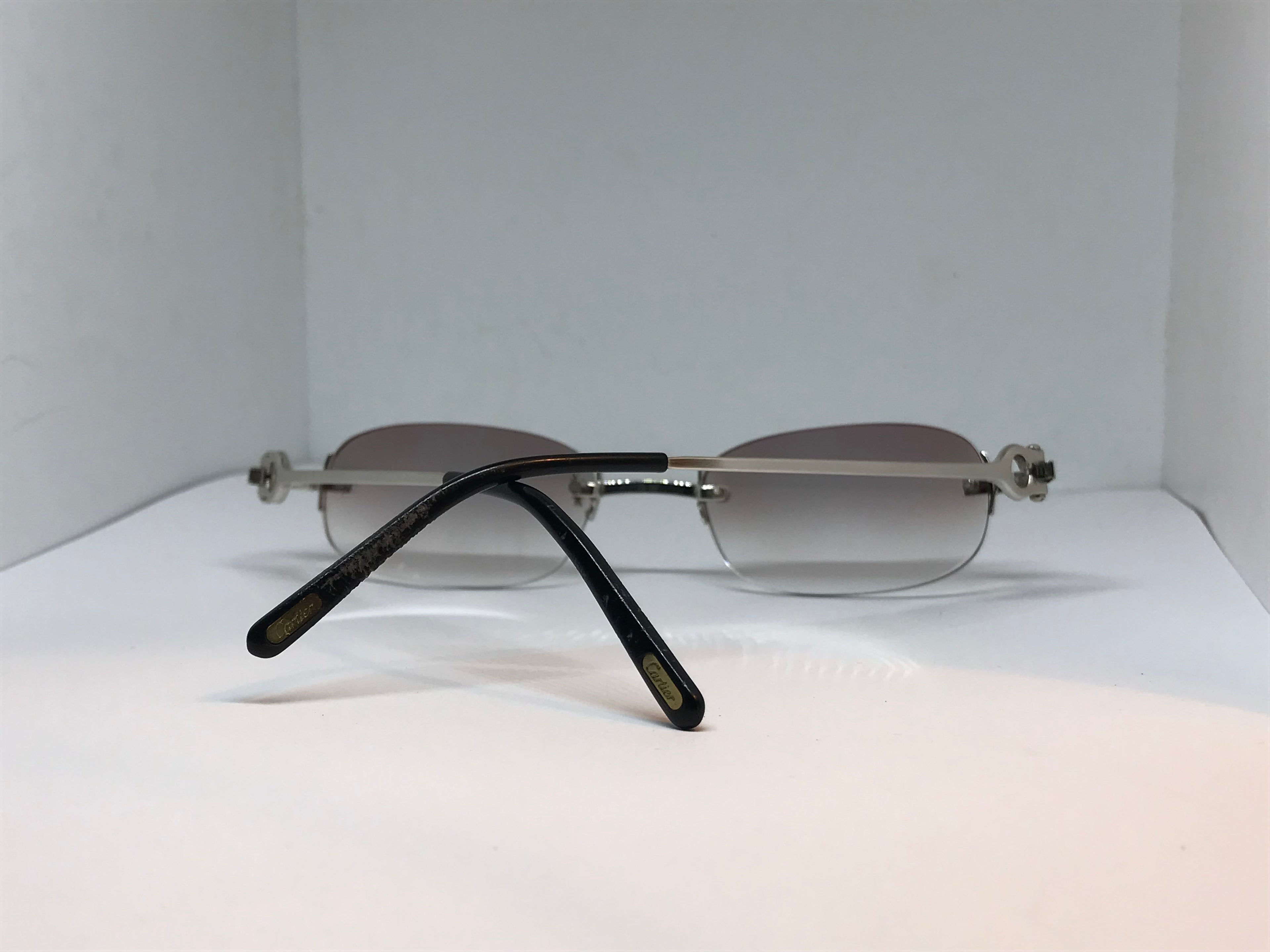 Cartier C’Decor Platinum Brushed Sunglasses Glasses - Braglia