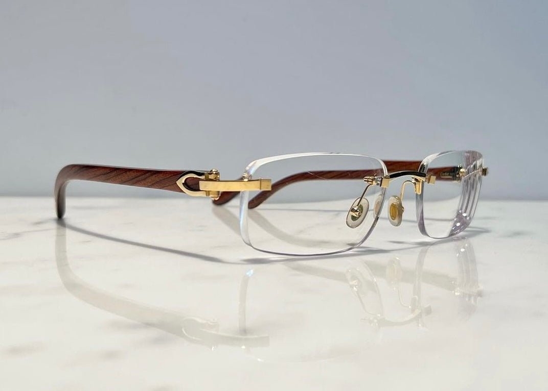 Cartier C’decor Bubinga Wood Vintage Frames Sunglasses Glasses