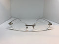 David Eden Solid 14k white gold eyeglasses sunglasses frame - Braglia