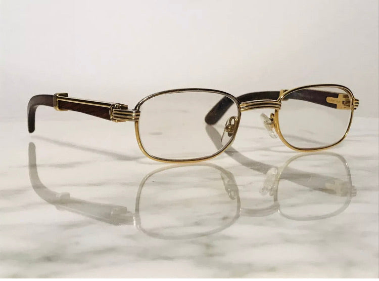 Cartier Breteuil 22k Gold Glasses Sunglasses - Braglia