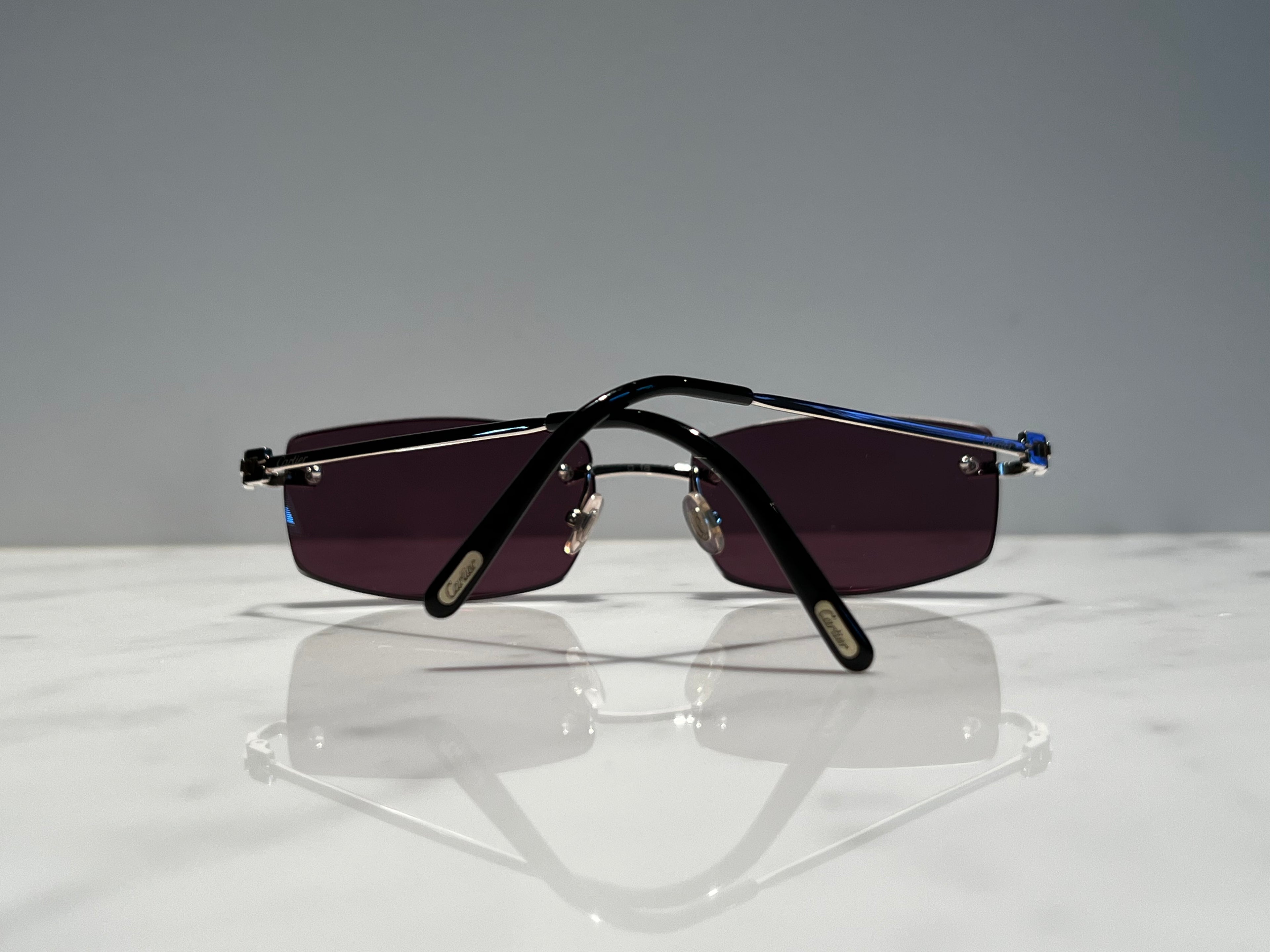 Cartier Rimless Solid 18k Gold Precious  Glasses Sunglasses Eyeglasses Buffs