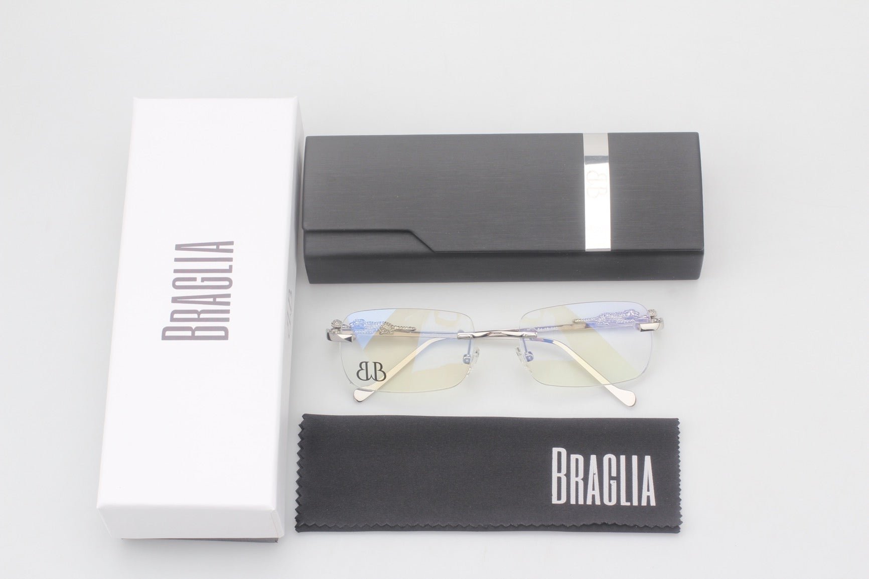 18k White Gold Giaguaro Eyeglasses Frames