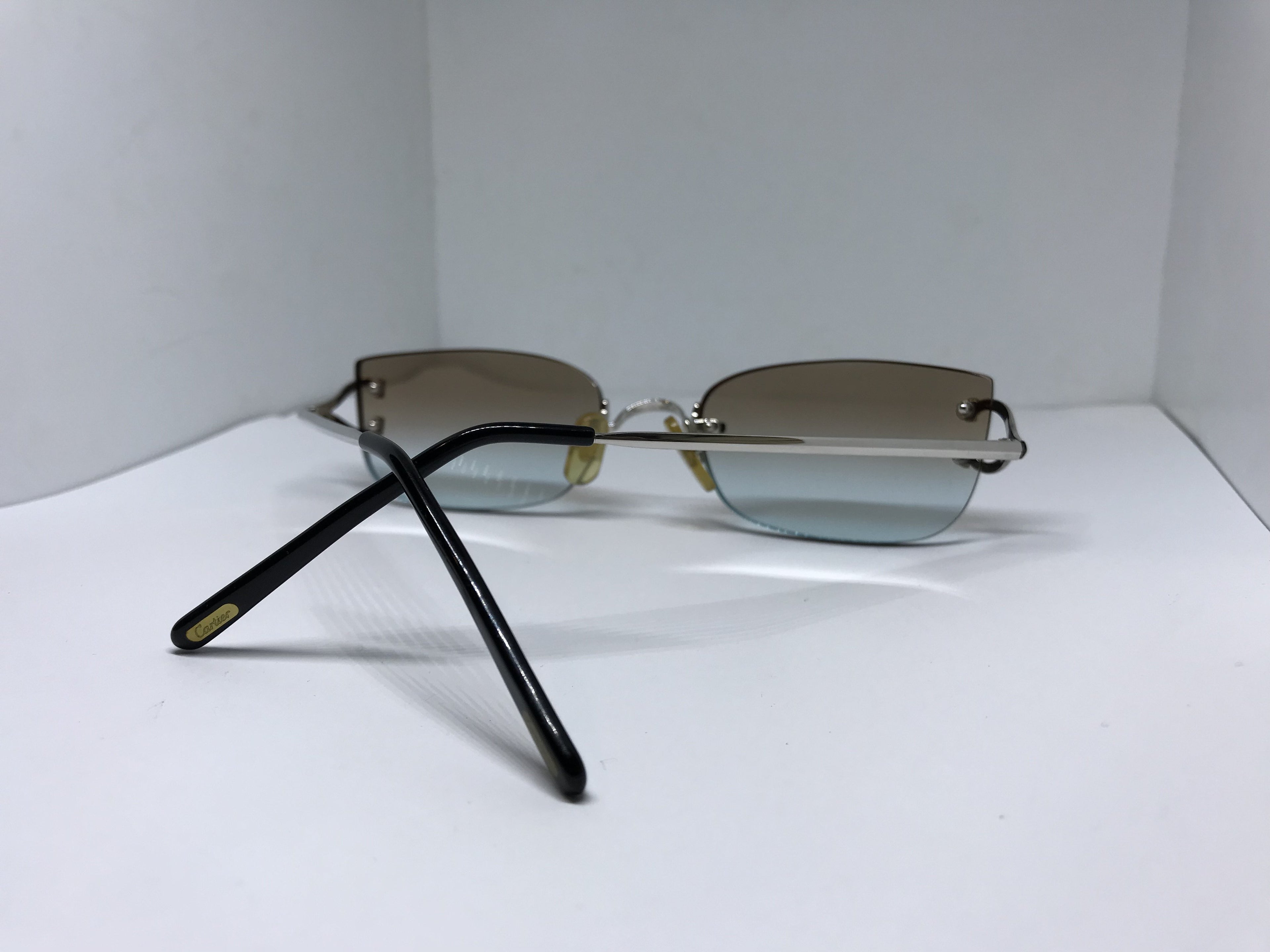 Cartier Vintage Scala Platinum Sunglasses Frame - Braglia
