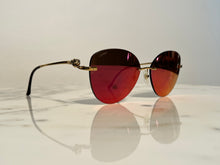 Load image into Gallery viewer, Cartier Gold Panthere Rimless Frames Sunglasses Glasses
