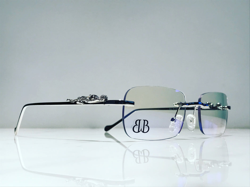 18k White Gold Giaguaro Eyeglasses Frames