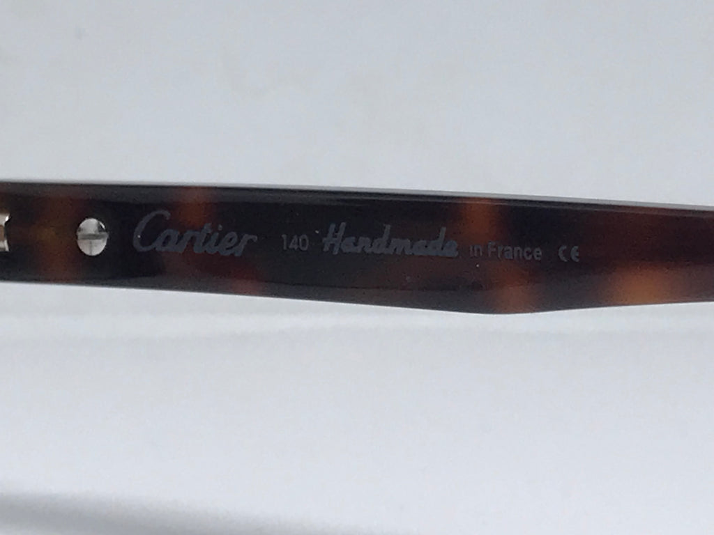 Cartier Duke Vintage Glasses Sunglasses Frames Horn Woods Wires Gold Platinum - Braglia