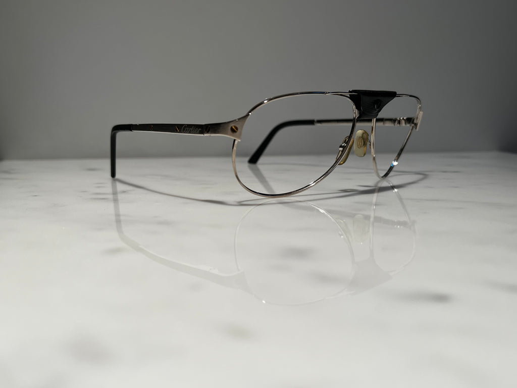 Cartier Santos Dumont Wire Platinum Sunglasses Glasses