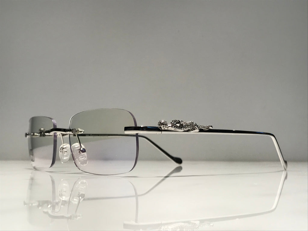 18k White Gold Giaguaro Eyeglasses Frames