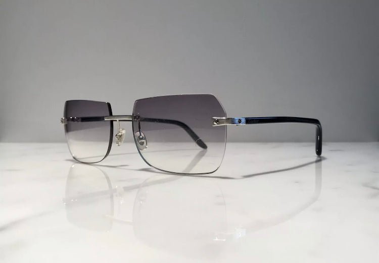 Cartier Santos rimless sunglasses frame