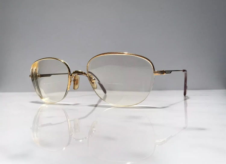 Cartier Montaigne Gold Vintage Sunglasses Glasses Eyeglasses Frame
