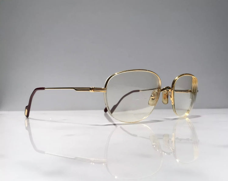 Cartier Montaigne Gold Vintage Sunglasses Glasses Eyeglasses Frame