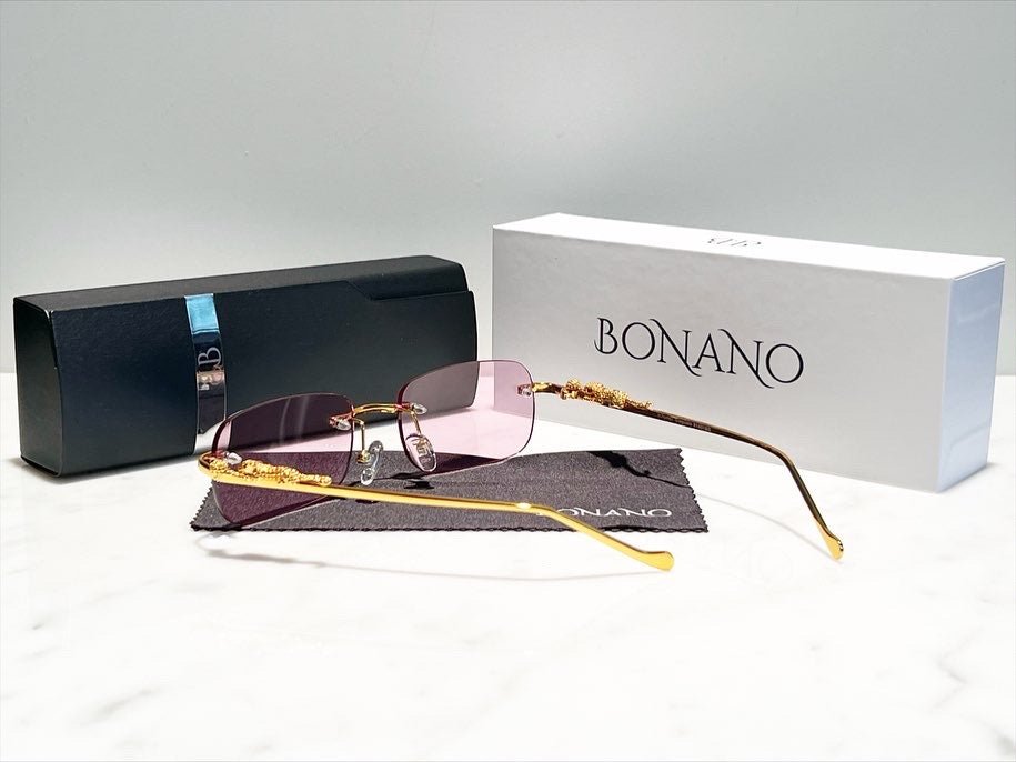 Bonano Giaguaro Gold Sunglasses Frame