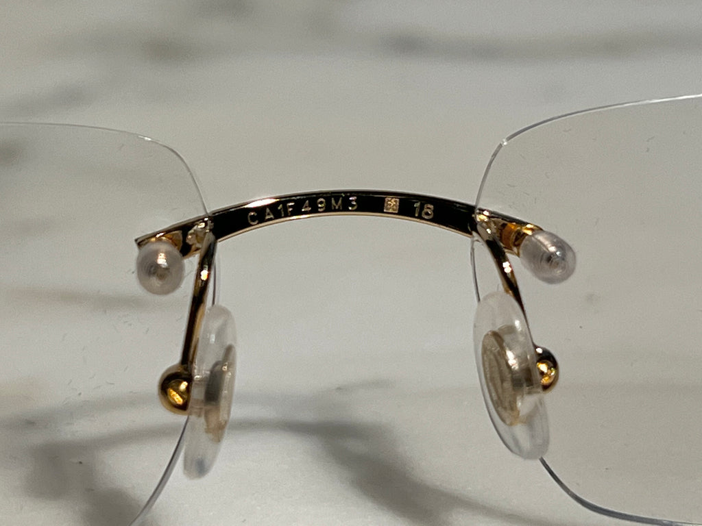 Cartier Bubinga Wood Gold Frames Sunglasses Glasses