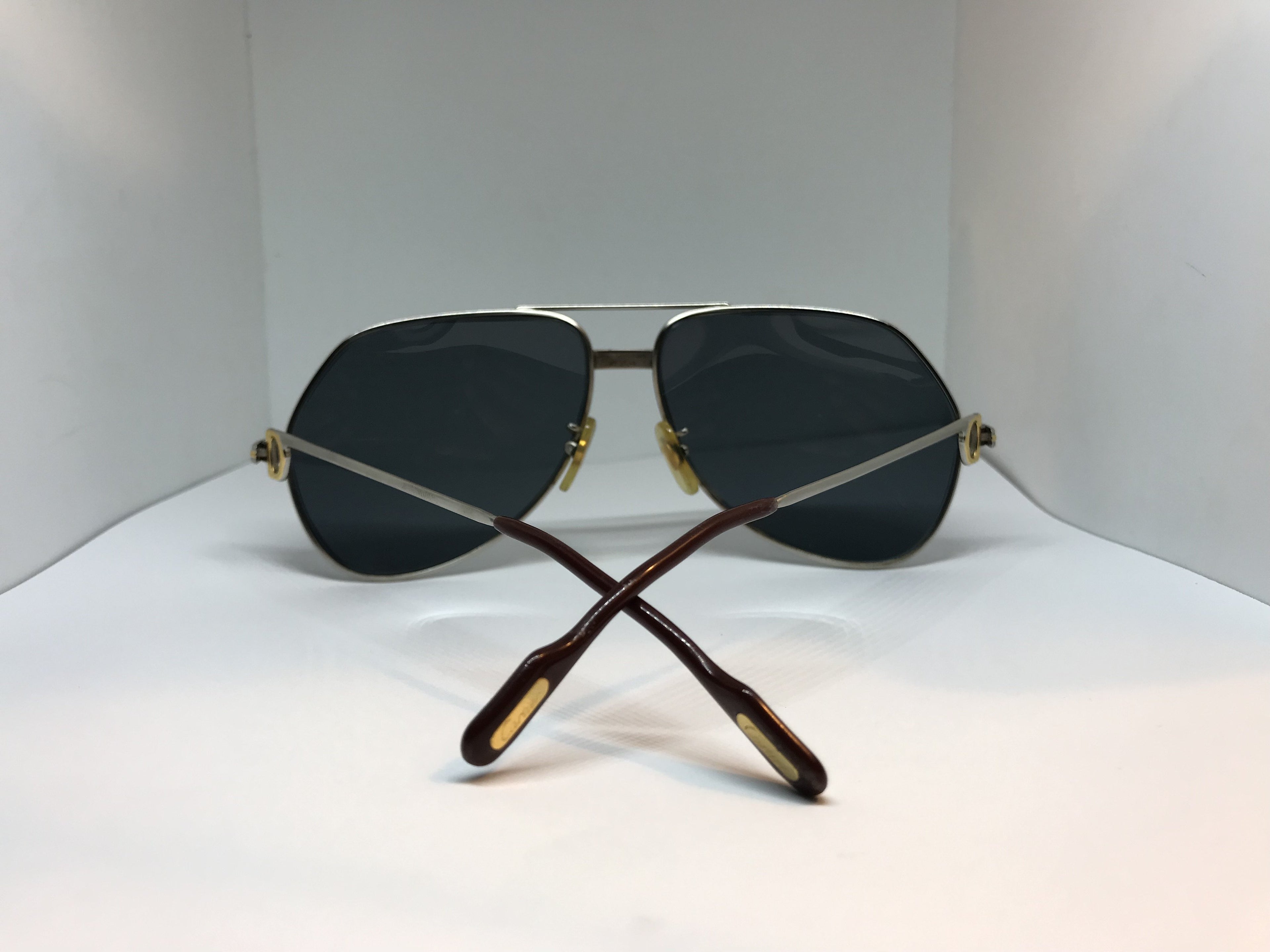 Cartier Teardrop Stainless Gold Vintage Sunglasses - Braglia