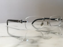 Load image into Gallery viewer, Cartier Platinum Buffalo Horn Rimless Glasses Sunglasses - Braglia
