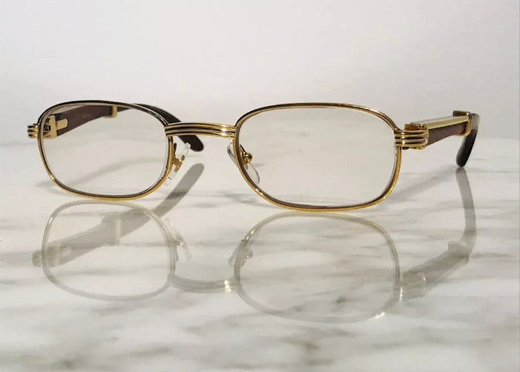 Cartier Breteuil 22k Gold Glasses Sunglasses - Braglia