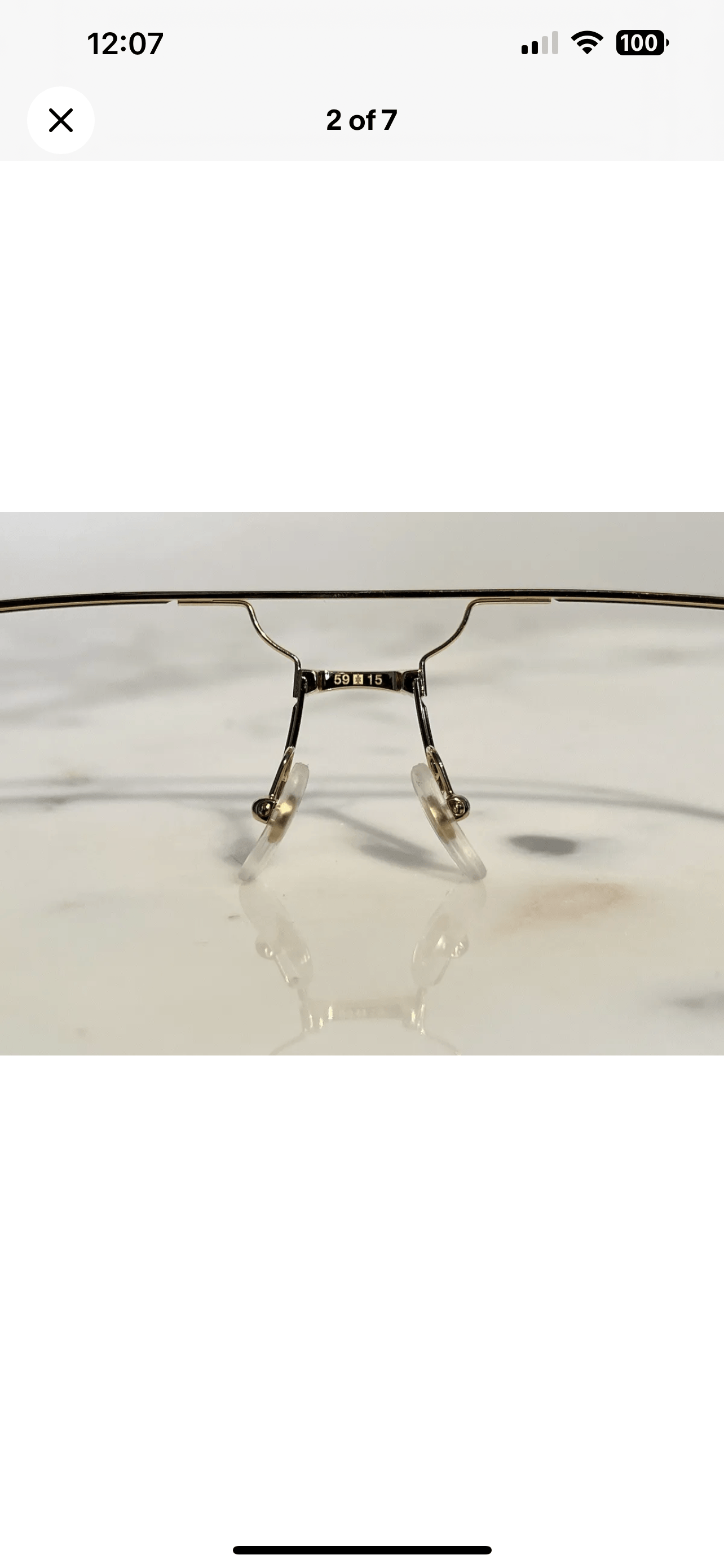 Cartier Gold Santos Frames Sunglasses Glasses Horn Wire Vintage Wood Half Rim