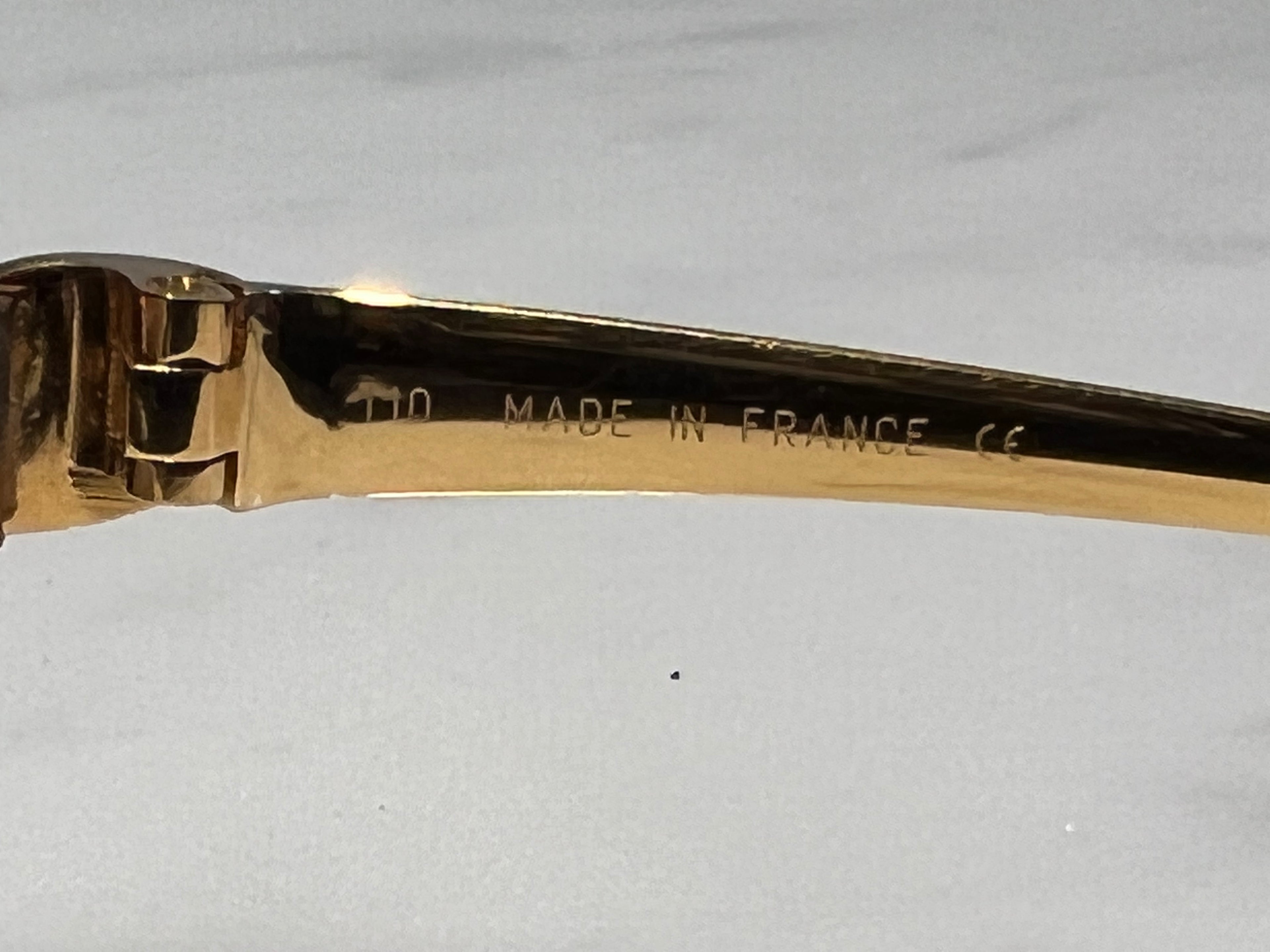 Cartier Panthere Gold Sunglasses Glasses Eyeglasses Frame Wood Buffs