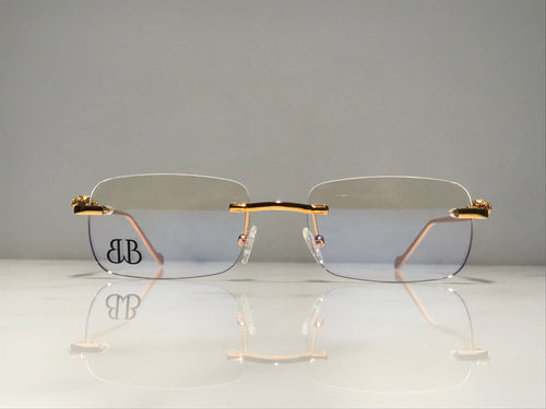 18k Yellow Gold Giaguaro Eyeglasses Glasses Frames