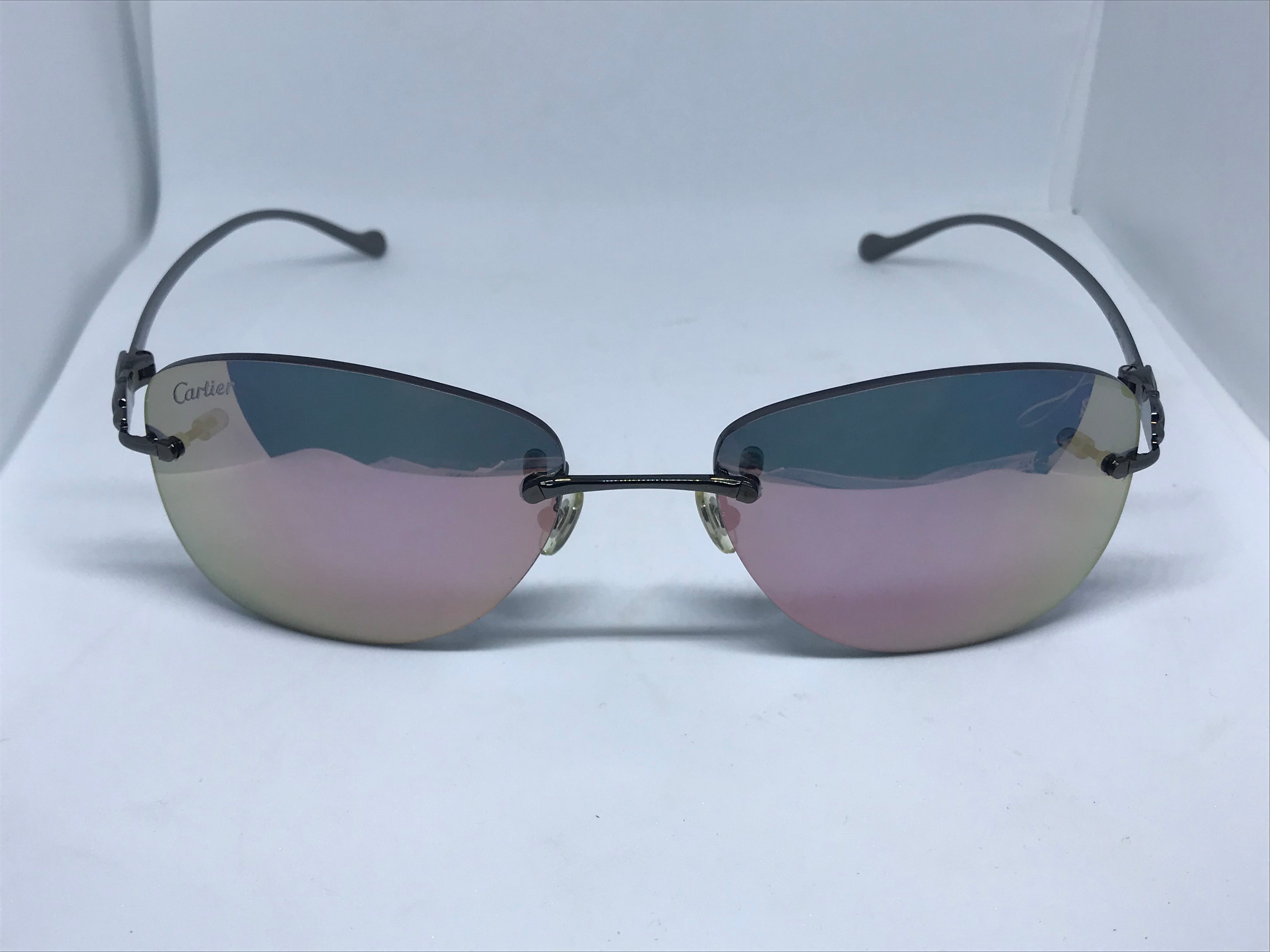 Cartier Black Titanium Panthere Sunglasses Glasses Frame - Braglia