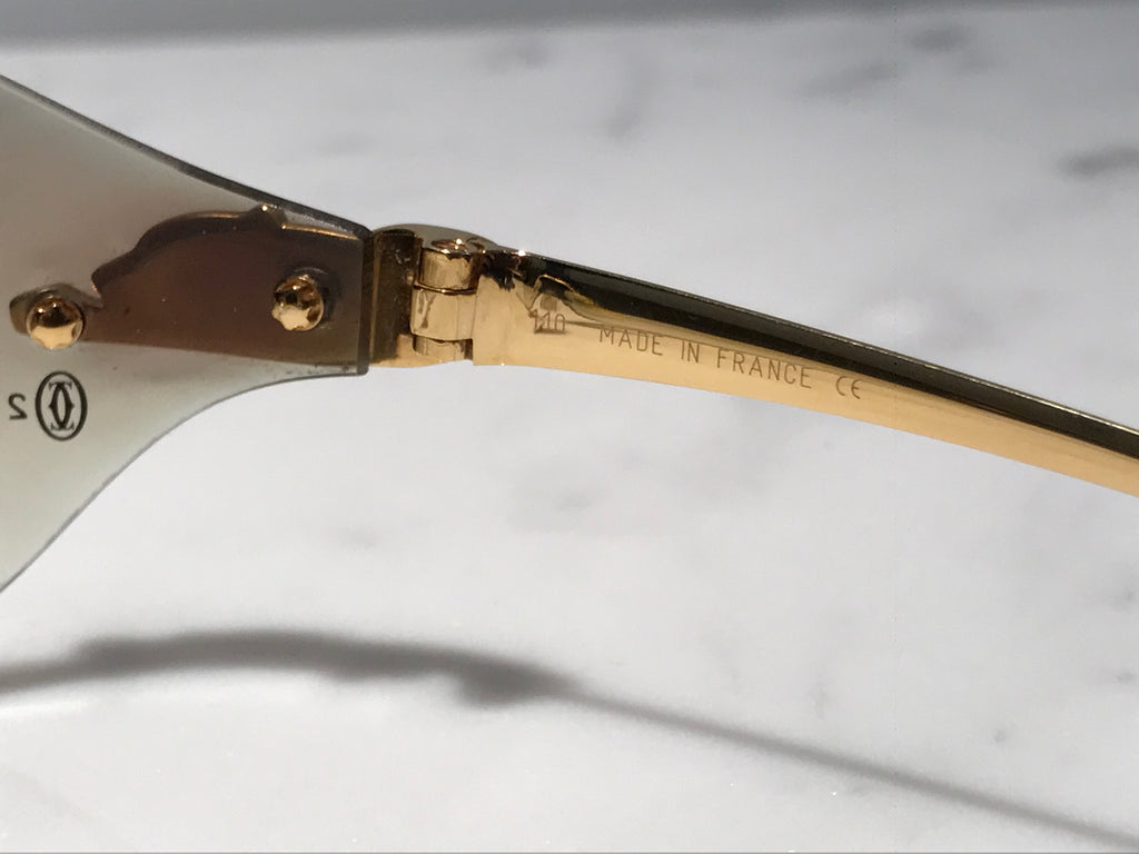 Cartier Rimless Gold Panthere Glasses Sunglasses Eyeglasses