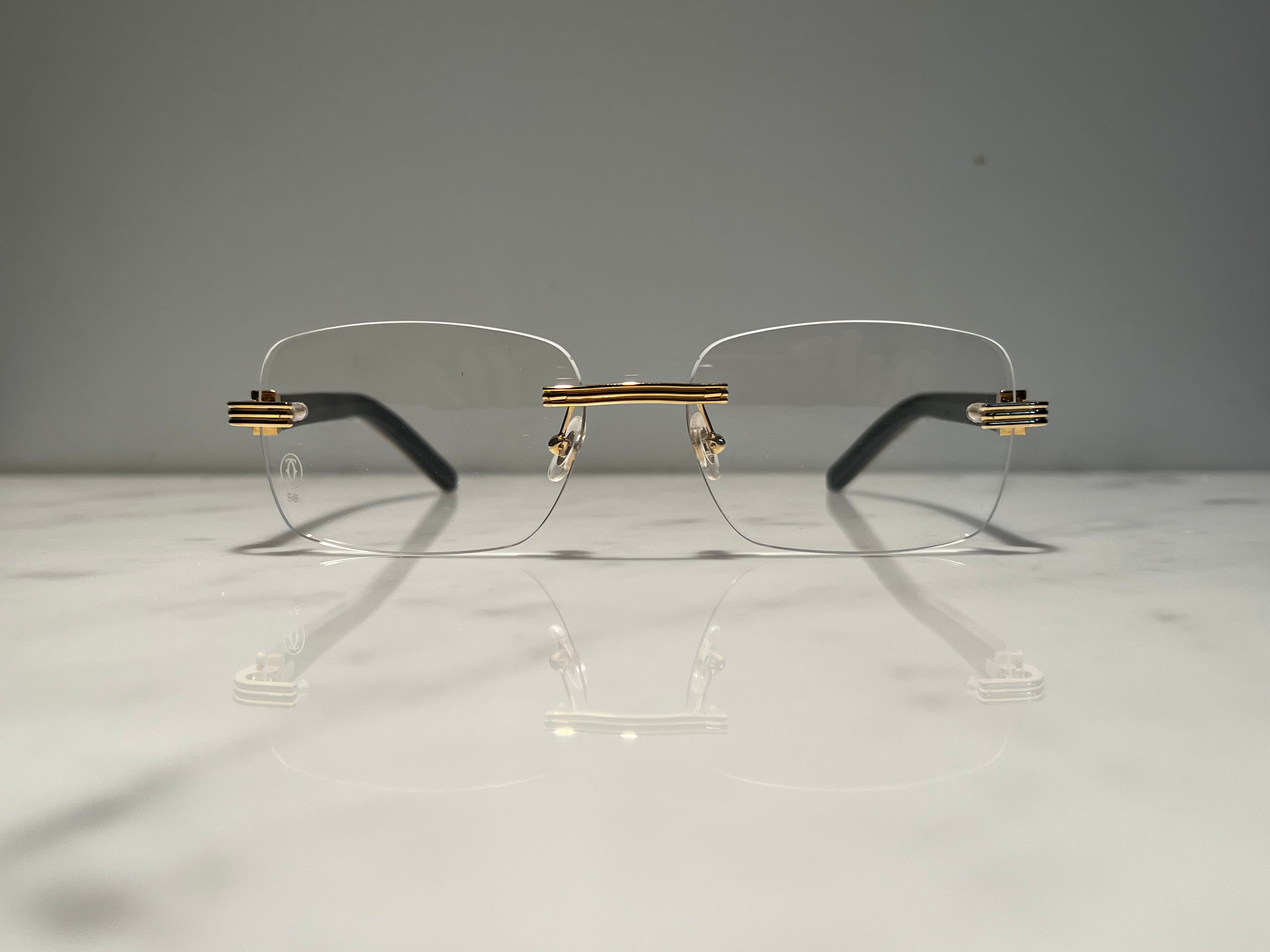 Cartier White Buffalo Gold Vintage Frames Sunglasses Glasses