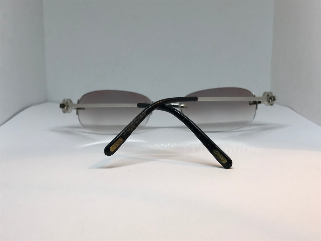 Cartier C’Decor Platinum Brushed Sunglasses Glasses - Braglia