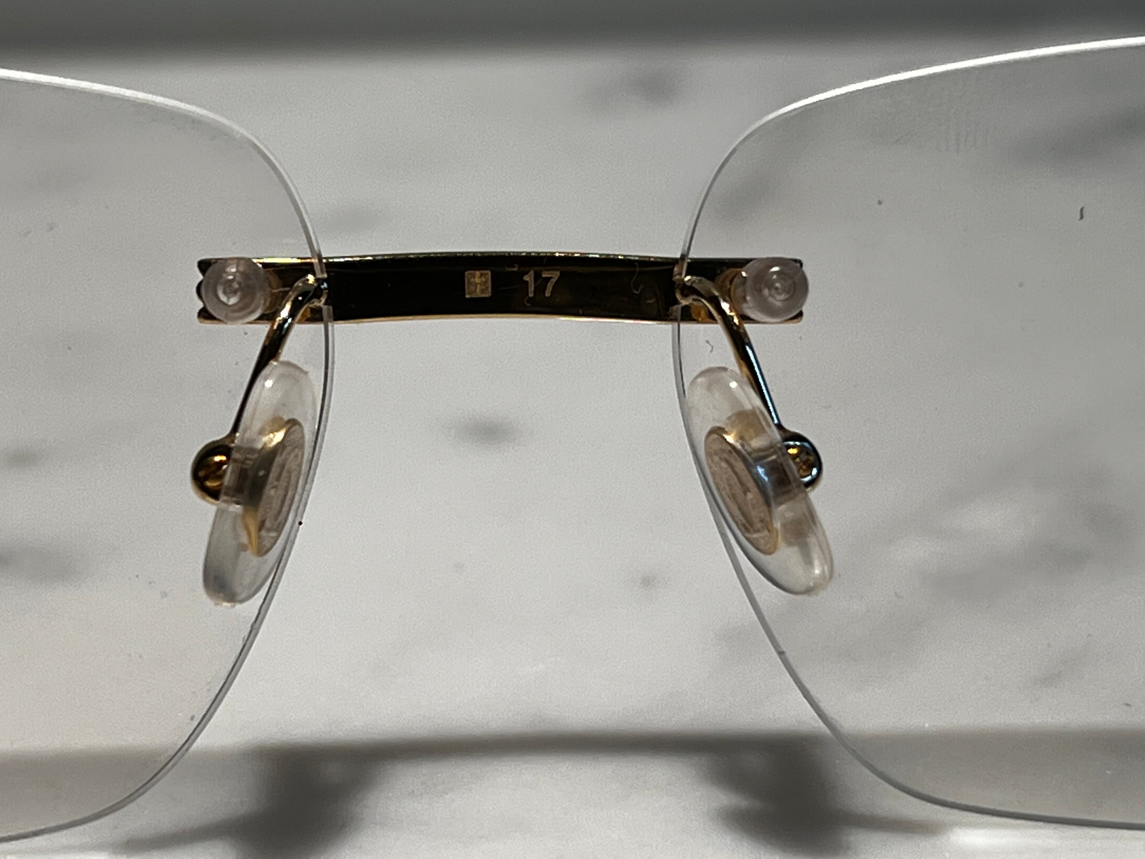 Cartier White Buffalo Gold Vintage Frames Sunglasses Glasses