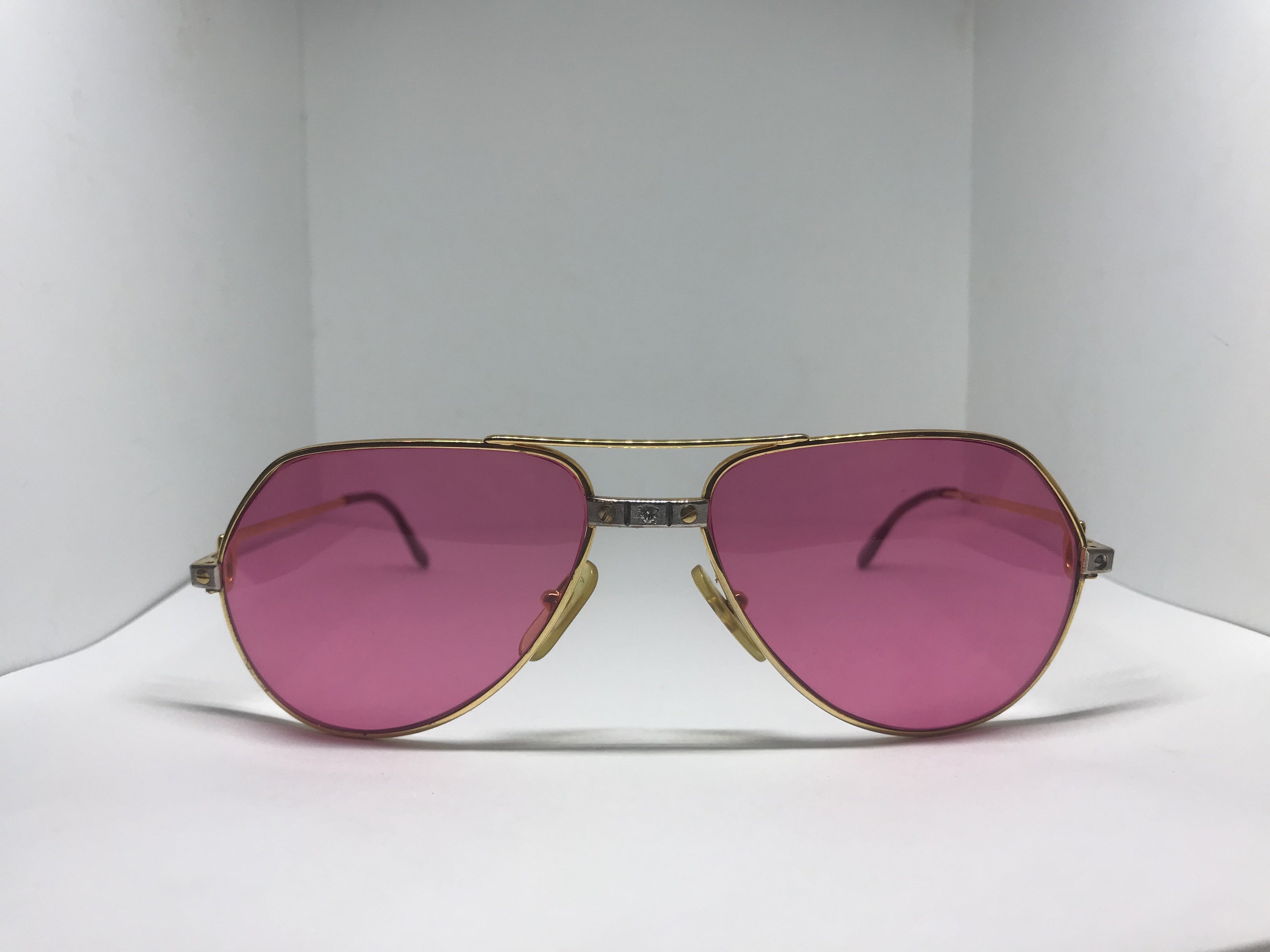 Cartier Santos Gold Diamond Sunglasses - Braglia