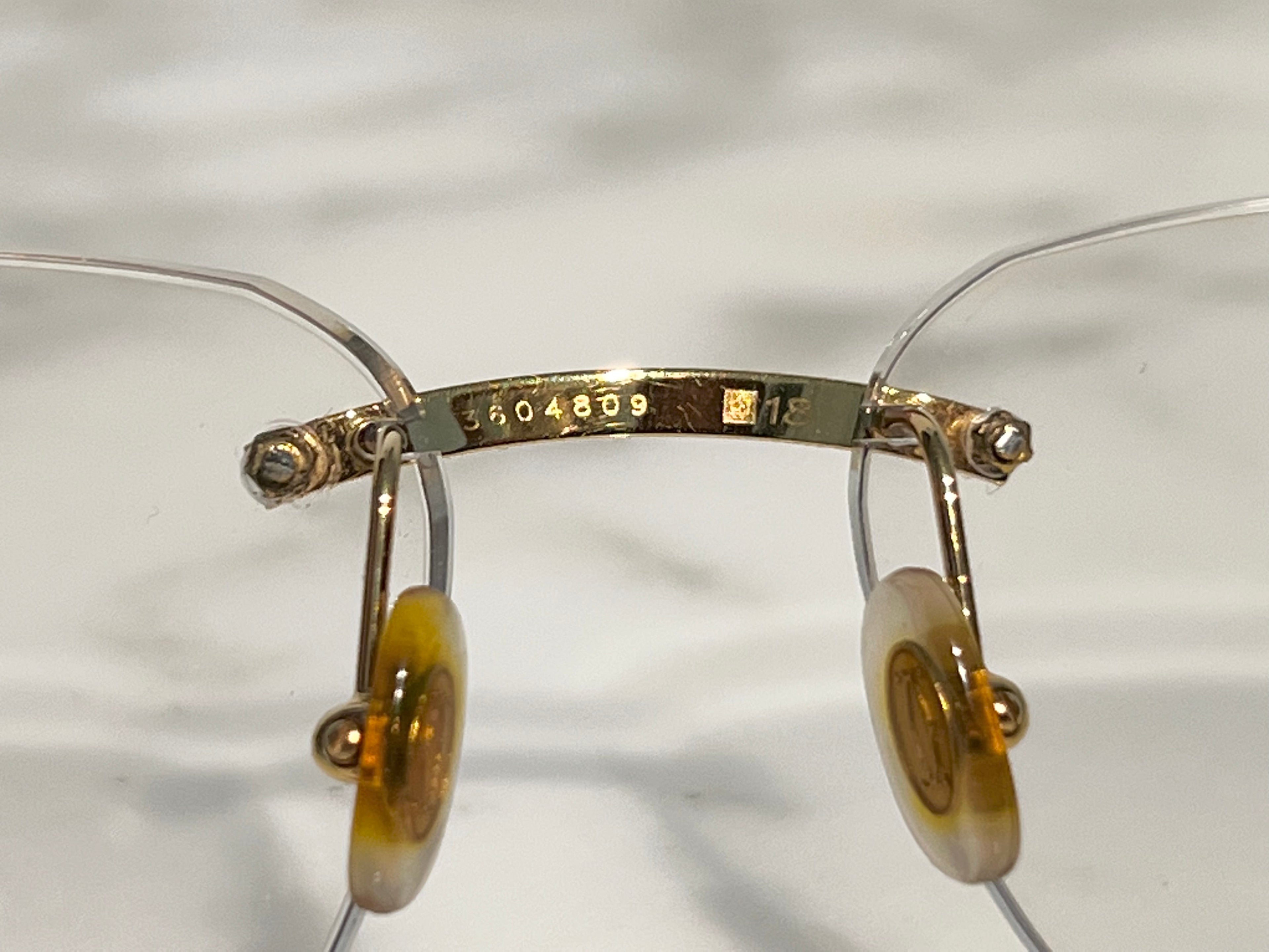 Cartier Diamond Black Buffalo Horn Gold Frames Sunglasses Glasses
