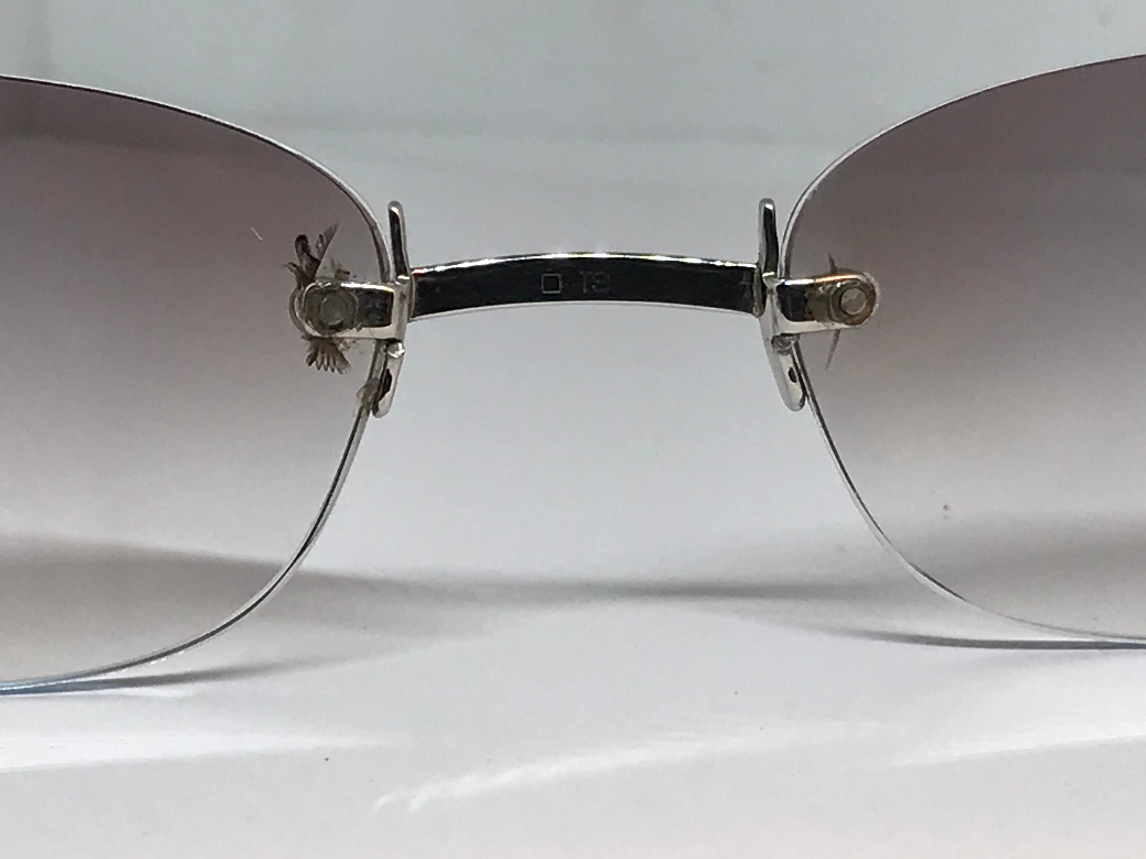 Cartier C’Decor Platinum Brushed Sunglasses Glasses - Braglia