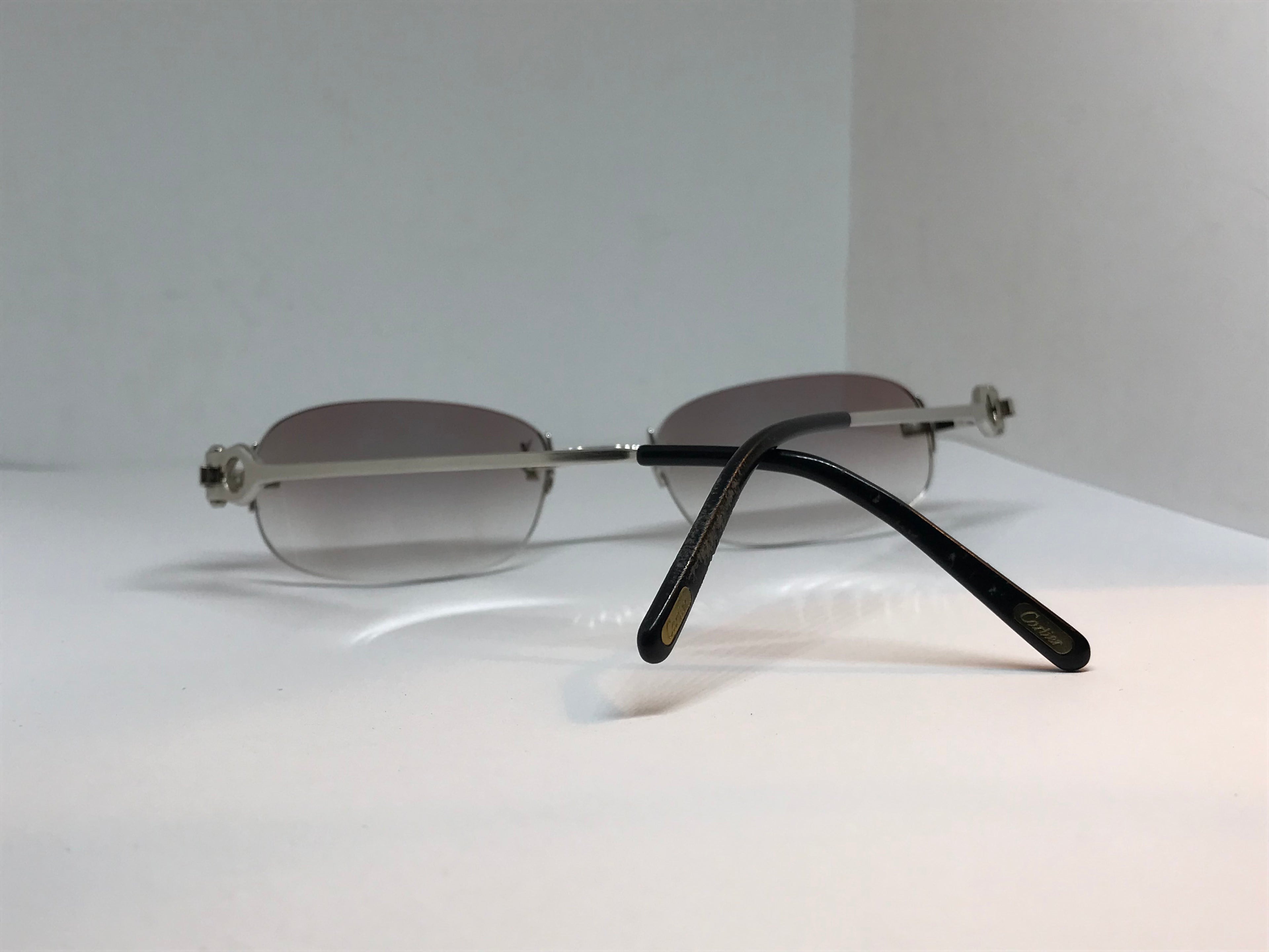 Cartier C’Decor Platinum Brushed Sunglasses Glasses - Braglia