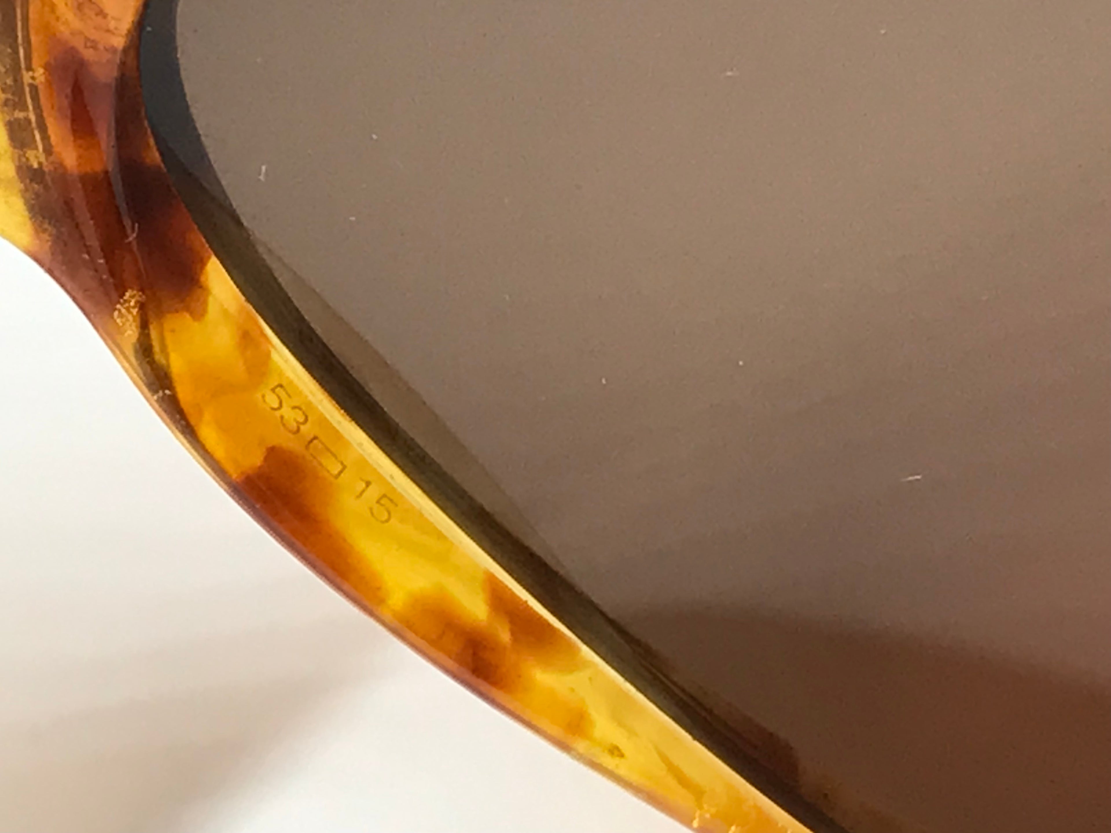Cartier 22k Gold Jaspe Cat Sunglasses Glasses Eyeglasses Frame Vintage Wood Buff - Braglia