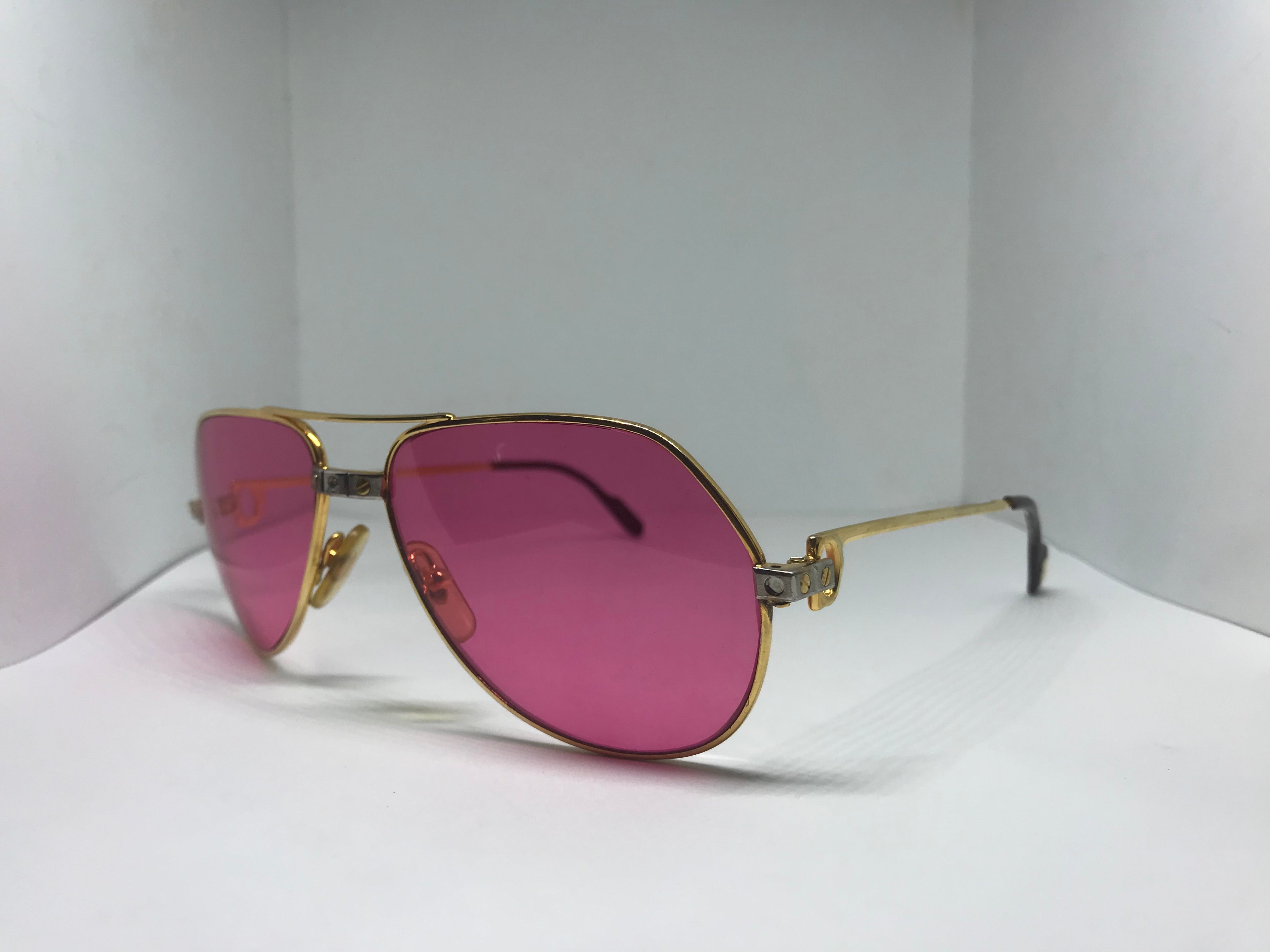 Cartier Santos Gold Diamond Sunglasses - Braglia