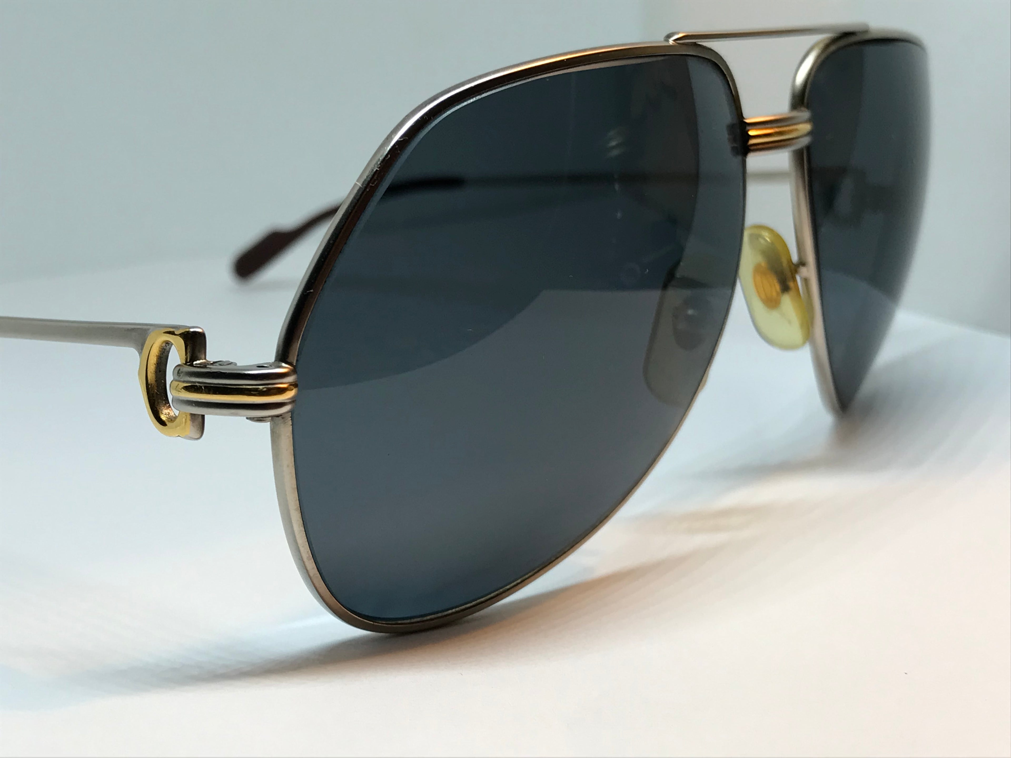 Cartier Teardrop Stainless Gold Vintage Sunglasses - Braglia