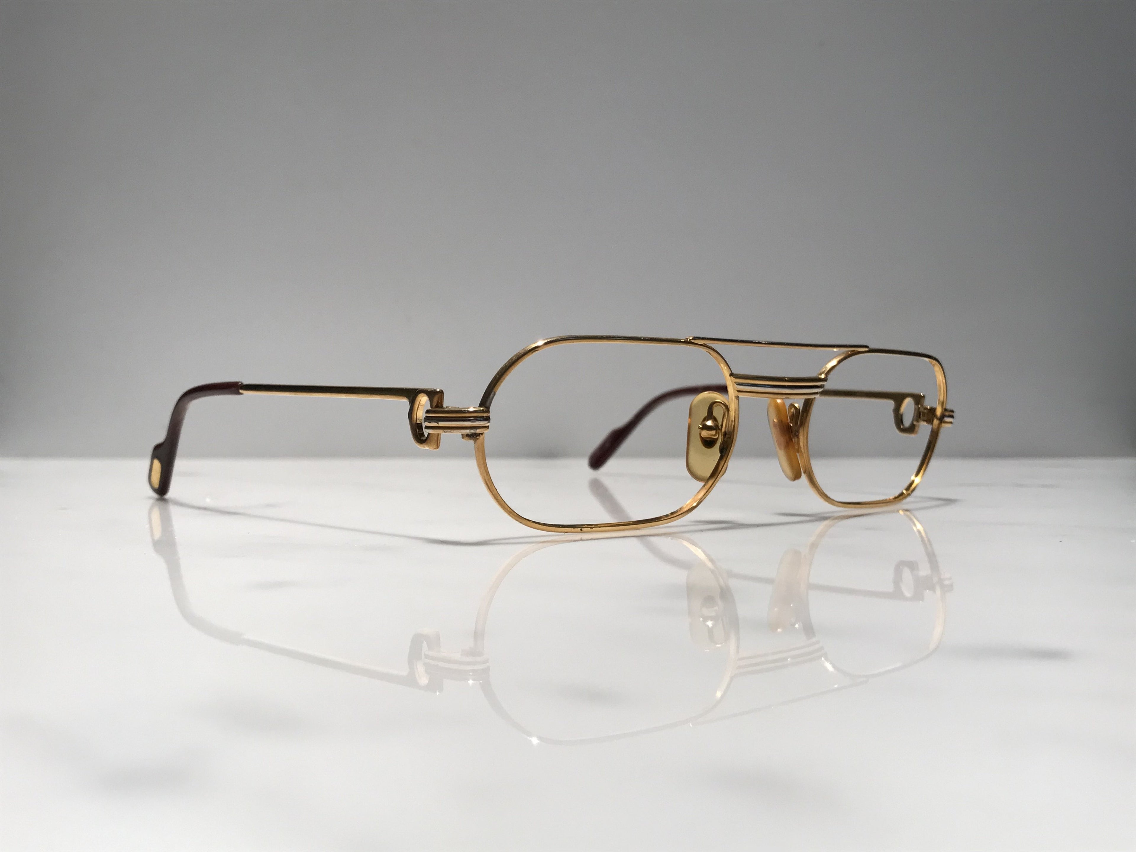 Cartier Vintage Must C Decor Gold Vintage Sunglasses Glasses Eyeglasses Frame